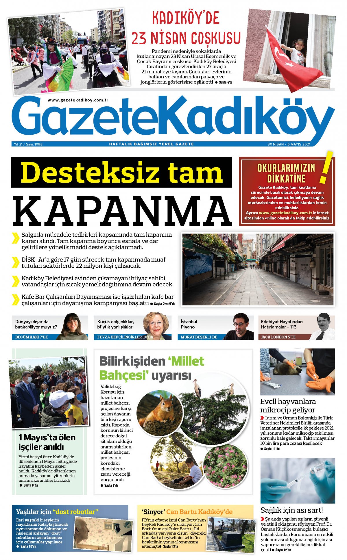 Gazete Kadıköy - 1088.Sayı